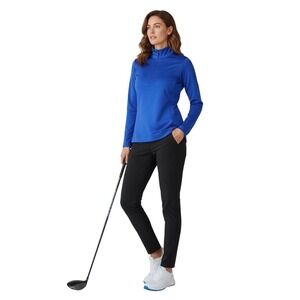 Nike Golf Therma Fit Women's Blue Long Sleeve‎ 1/4 Zip Athletic Top Size Large